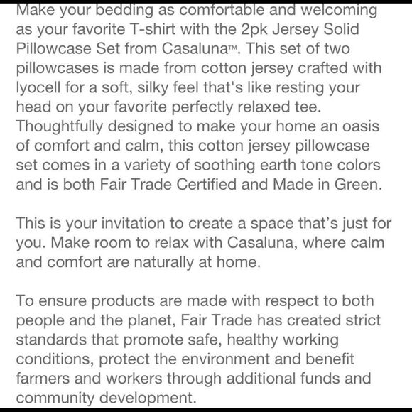 Casaluna Standard jersey pillowcase set - Picture 4 of 8